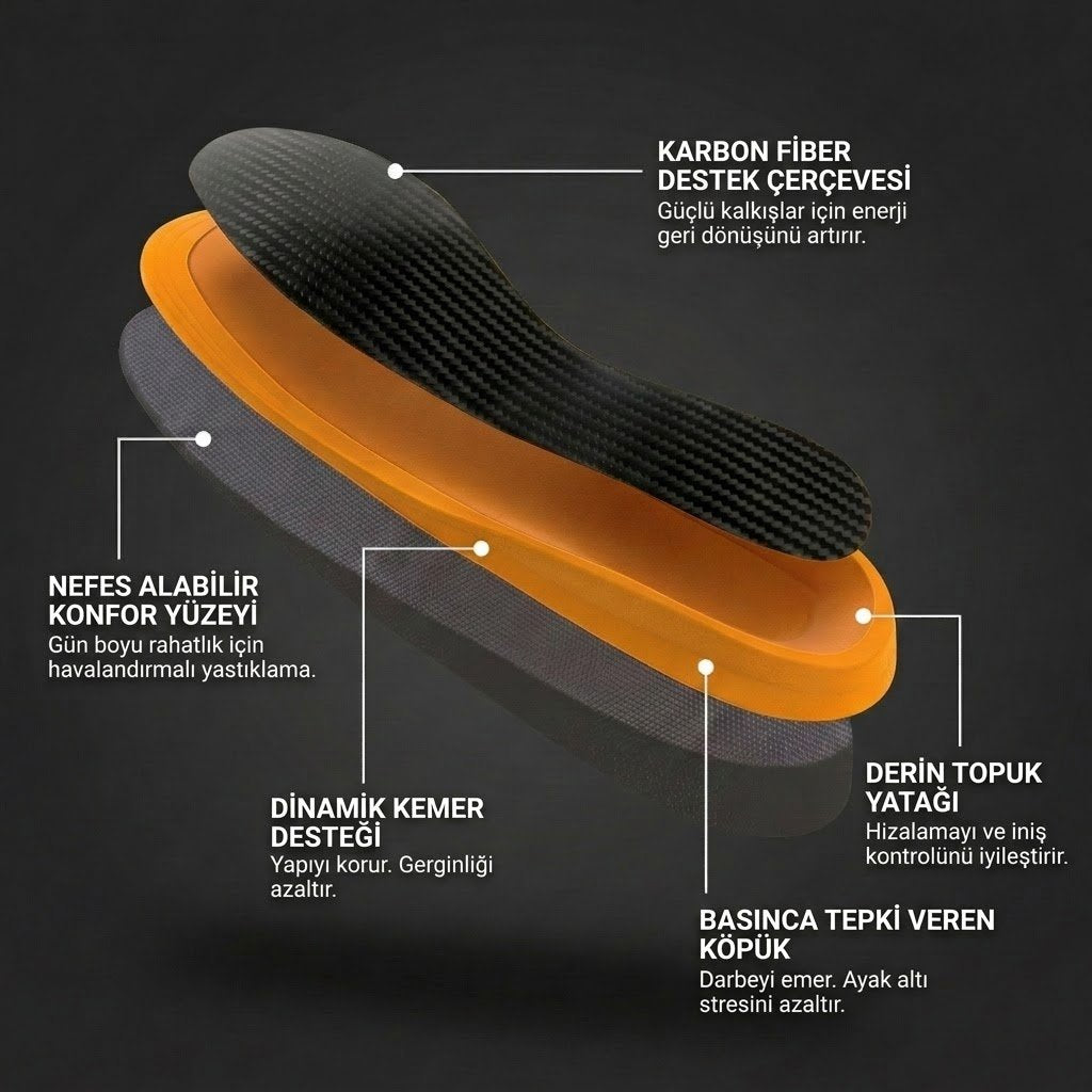 BOOST - Carbon Fiber Sıçrama Destekli Tabanlık
