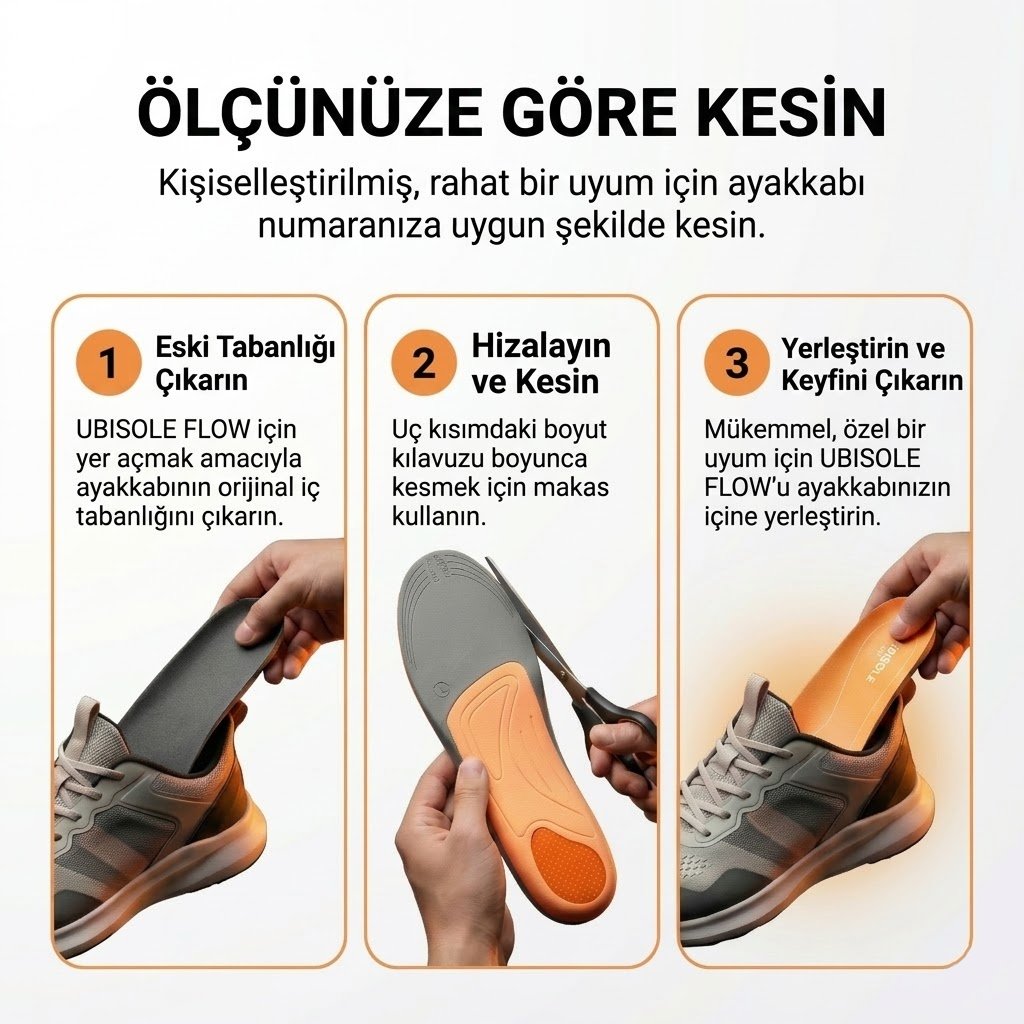FLOW -  Gün Boyu Destekleyici Ortopedik Tabanlık - Erkek