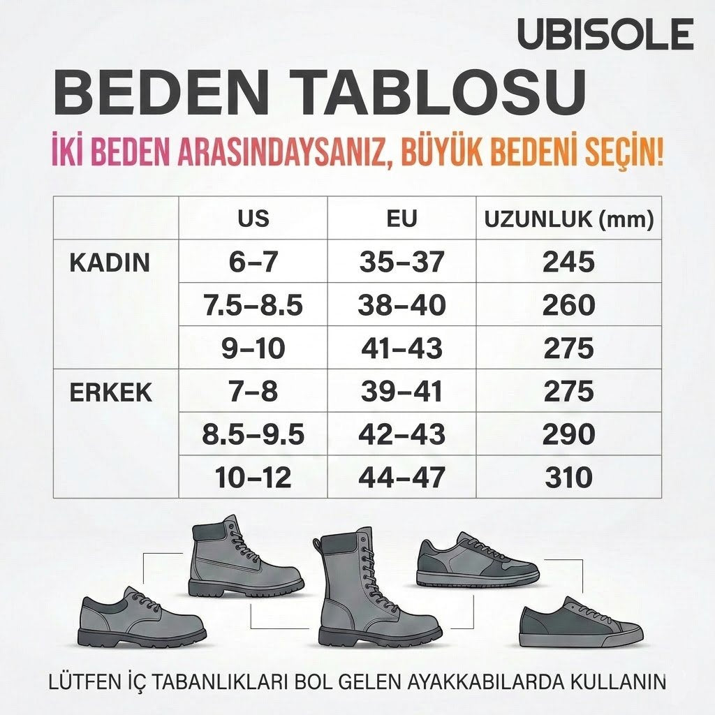 FLOW -  Gün Boyu Destekleyici Ortopedik Tabanlık - Erkek