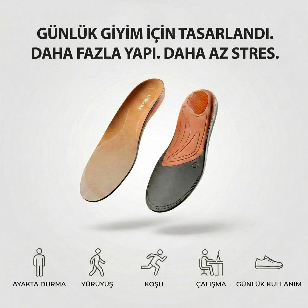 FLOW -  Gün Boyu Destekleyici Ortopedik Tabanlık - Erkek