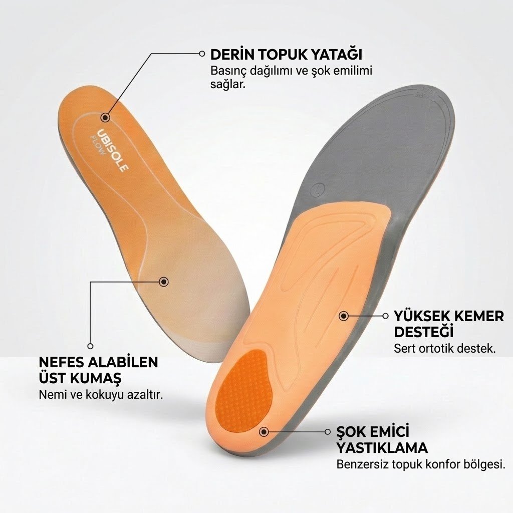 FLOW -  Gün Boyu Destekleyici Ortopedik Tabanlık - Erkek